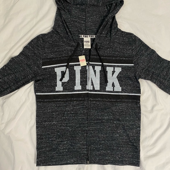 NWT Victoria’s Secret PINK Zip-Up Hoodie - Picture 2 of 4